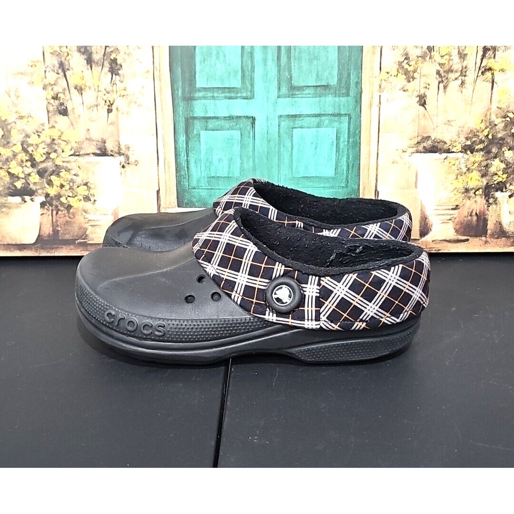 CROCS CLOGS UNISEX W/ FABRIC INSIDE AND OUTSIDE Men's 9 Women's 11